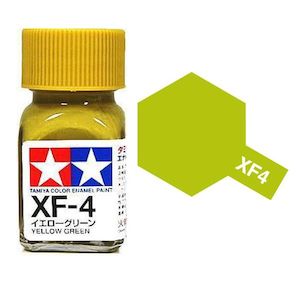 TAMIYA ENAMEL FLAT YELLOW GREEN 10ml XF-4