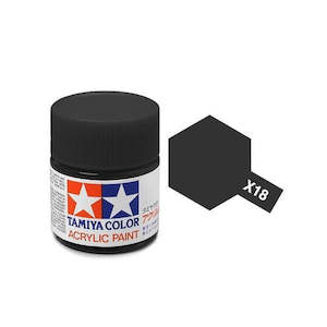 TAMIYA ACRYLIC SEMI GLOSS BLACK 10ml