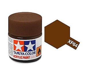 TAMIYA ACRYLIC FLAT RED BROWN 10ml