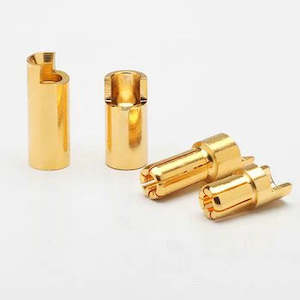 ROUND GOLD CONNECTOR M&F 6.0mm 3 pr