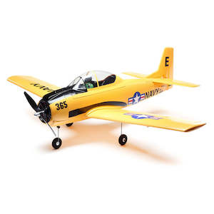 Model Aircraft Kits Arf Rtf: T-28 Trojan 1.1m BNF Basic (New Yellow Version) w/AS3X, SAFE select by Eflite