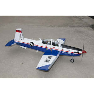 Model Aircraft Kits Arf Rtf: Texan T-6A II 1.6m improved w/battery hatch/flaps .75-91 2 Stroke, .91-1.00 4 Stroke USAF Blue/White by Seagull Models