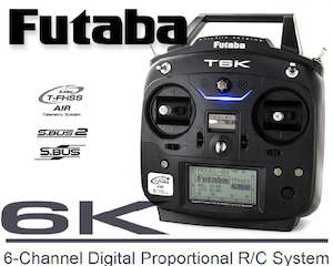 Radio Control Sets: FUTABA 8CH 6K 2.4GHz T-FHSS Version 3 MODE 2. With R3006SB Receiver