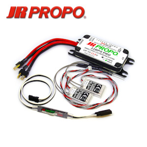 Jr Xbus Systems: JR PROPO 11BPX PRO HYBRID RX HUB DMSS 2.4GHz XBUS with 2 x RA03TL Receiver(s)