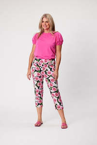 Ursula 3/4 Printed Pant