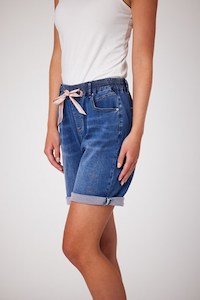 Denim Short With Side tape