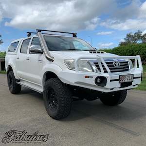 Car accessory: Toyota Hilux N70 Stainless Snorkel - Short Entry