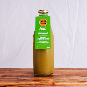 Fruit juice or fruit juice drink manufacturing - less than single strength: Sweet Greens (1Litre)