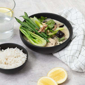 Thai Green Chicken Curry with Rice