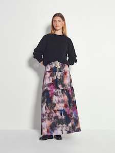 Nova Skirt (Floral Veil Silk CDC) Dreamscape