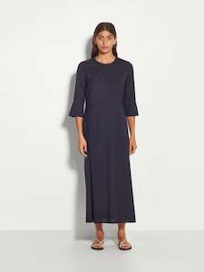 Rosie Dress (Wool Shirting) Ink