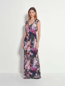 Kenna Dress (Floral Veil Silk CDC) Dreamscape