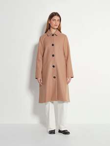 Car Coat (Wool Melton) Caramel