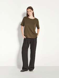 JHL Crew T (Fine Cotton Cashmere) Nori