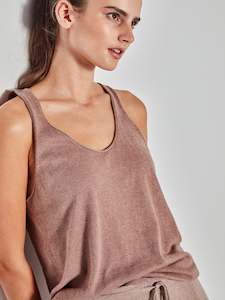 JHL Tank (Fine Cotton Cashmere) Pink Clay Marle