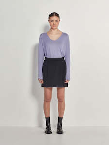 Clothing wholesaling: JHL V-Neck L/S T (Fine Cotton Cashmere) Lilac