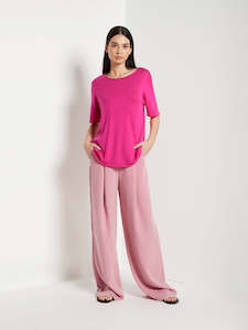 JHL Crew T (Fine Cotton Cashmere) Hot Pink