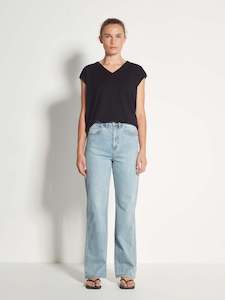 Relaxed Straight Leg Jean (Denim) Worn Blue