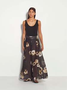 Clothing wholesaling: Rhodes Skirt (Windflower Silk Linen) Noir