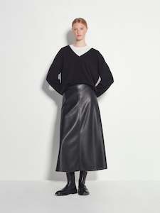 Pipi Skirt (Faux Leather) Black