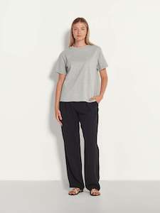 Clothing wholesaling: Relaxed T (Heavy Cotton Knit) Light Grey Marle