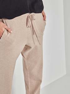 JHL Slim Trackpant (Cotton Cashmere) Biscuit Marle