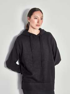 JHL Luxe Hoodie (Cotton Cashmere) Black