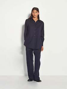 Elara Shirt (Wool Shirting) Ink