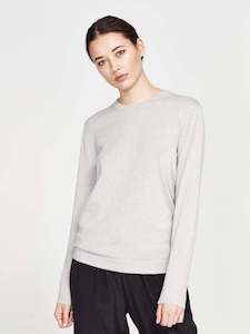 JHL L/S Luxe T (Luxe Cotton Cashmere) Ash