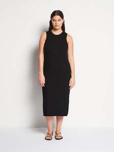 JHL Split Tank Dress (Cotton Cashmere) Black