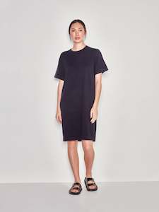 JHL Box T Dress (Cotton Cashmere) Navy