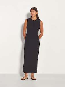 Indigo Tie Tunic (Luxe Crepe) Black