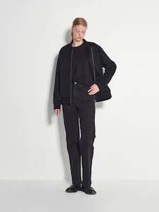 Cybie Bomber (Textured Wool) Black Fur