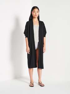 JHL Robe (Cotton Cashmere) Black