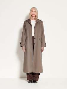 Clothing wholesaling: Cleo Trench (Cotton Coating) Mushroom