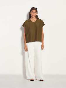 Mira Blouse (Cotton Silk) Caper