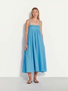 Jasmine Dress (Organic Cotton) Sea Blue