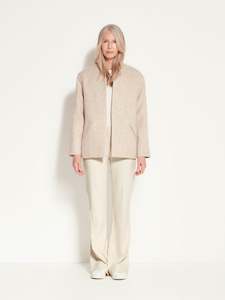 Clifford Coat (Wool Twill Coating) Oatmeal