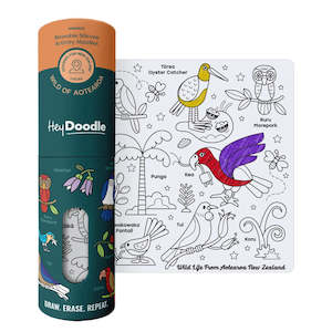 HeyDoodle Mini Reusable Silicone Playmat (Wild of Aotearoa)