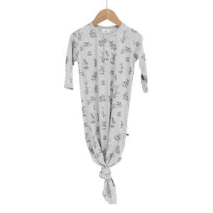 B&B Baby Sleep Gown (Grey Burrowers)