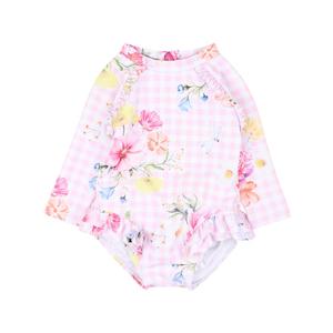 Toy: Bebe Connie Print LS Sunsuit