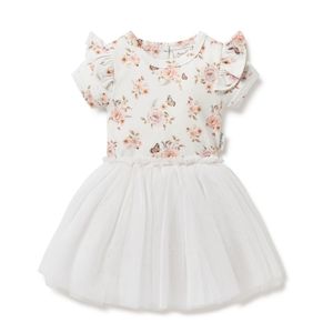 A&O Butterfly Tutu Dress (White)