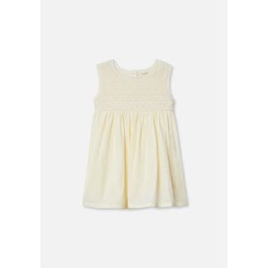 Miann & Co Crochet Detail Sleeveless Dress (Lemon)