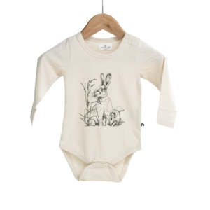 B&B L/S Bodysuit (Almond Baxter)