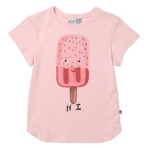 Minti Hi Bye Popsicle Tee (Muted Pink)