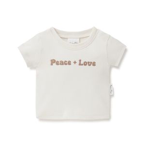 Toy: A&O Peace + Love Print Tee (Natural)