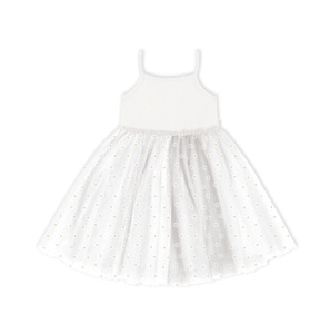 Confetti Kidz Ribbed Tulle Dress (Daisies)