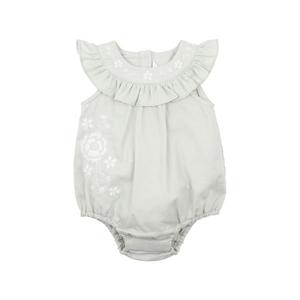 Bebe Evie Embroidered Woven Bodysuit