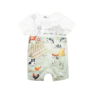 Bebe Chester Farm SS Romper