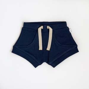 Snuggle Hunny Kids Organic Cotton Shorts (Navy)